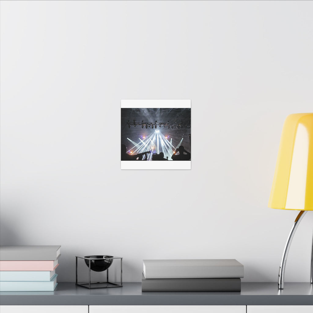 Concert Stage Lights Canvas, Matte Stretched Wall Art | Live Music