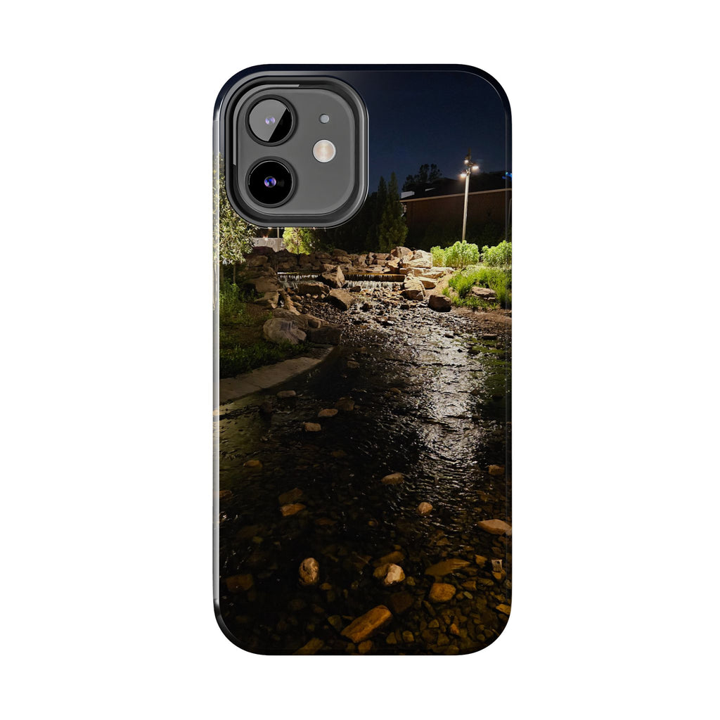 Night River Phone Case — Moody Outdoor Landscape Protective Cover