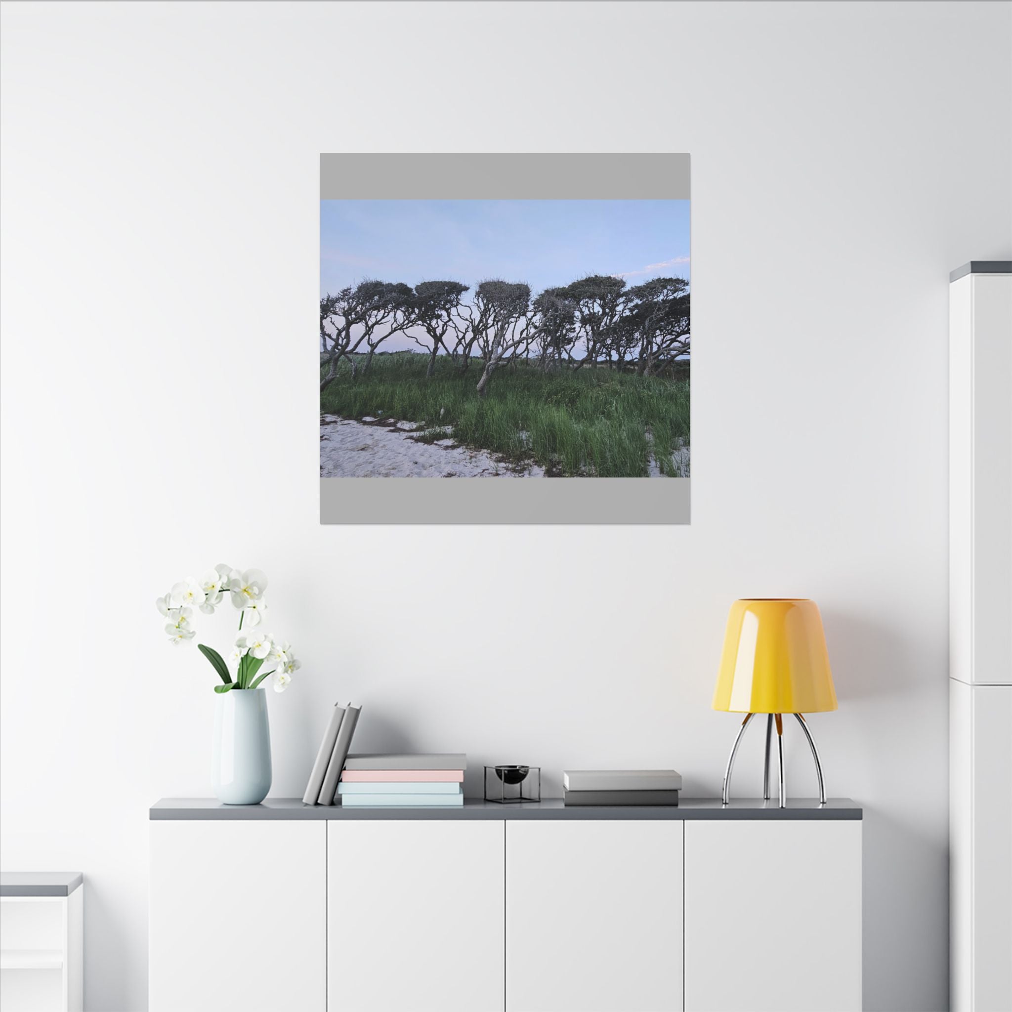 Coastal Windblown Trees Canvas