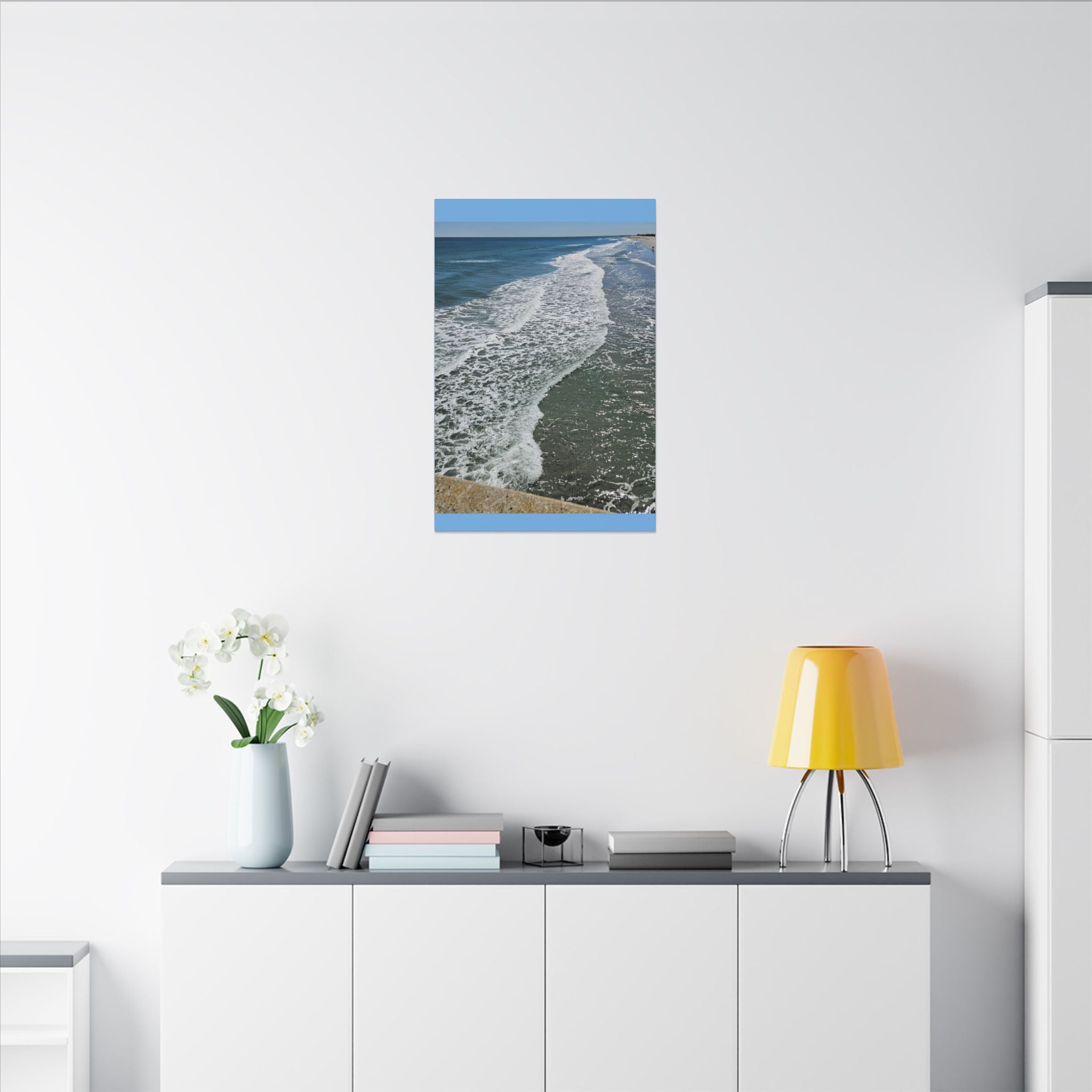 Ocean Shoreline Waves Canvas
