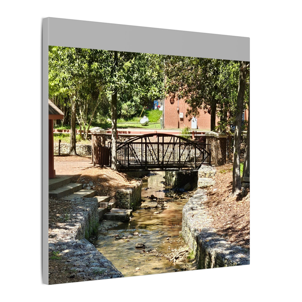Park Footbridge Photograph Matte Canvas | Stretched Wall Art
