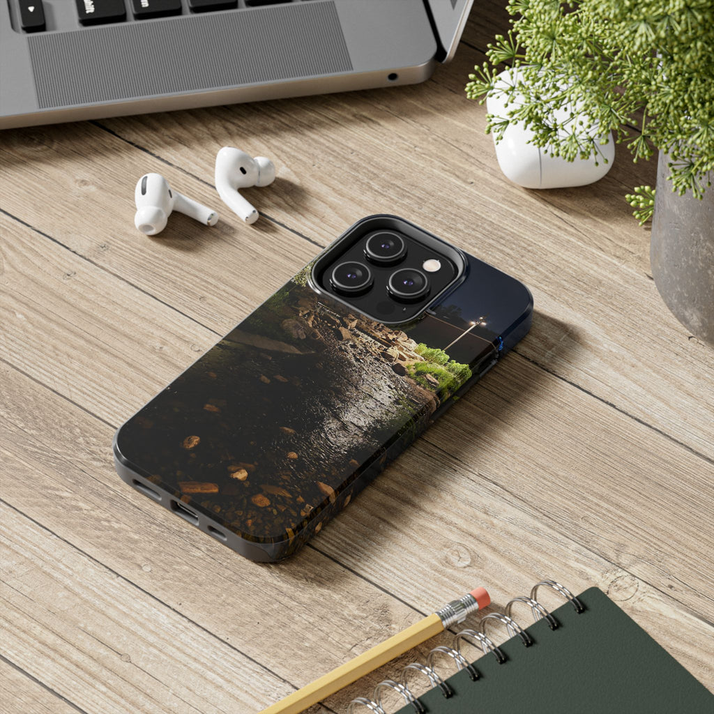 Night River Phone Case — Moody Outdoor Landscape Protective Cover