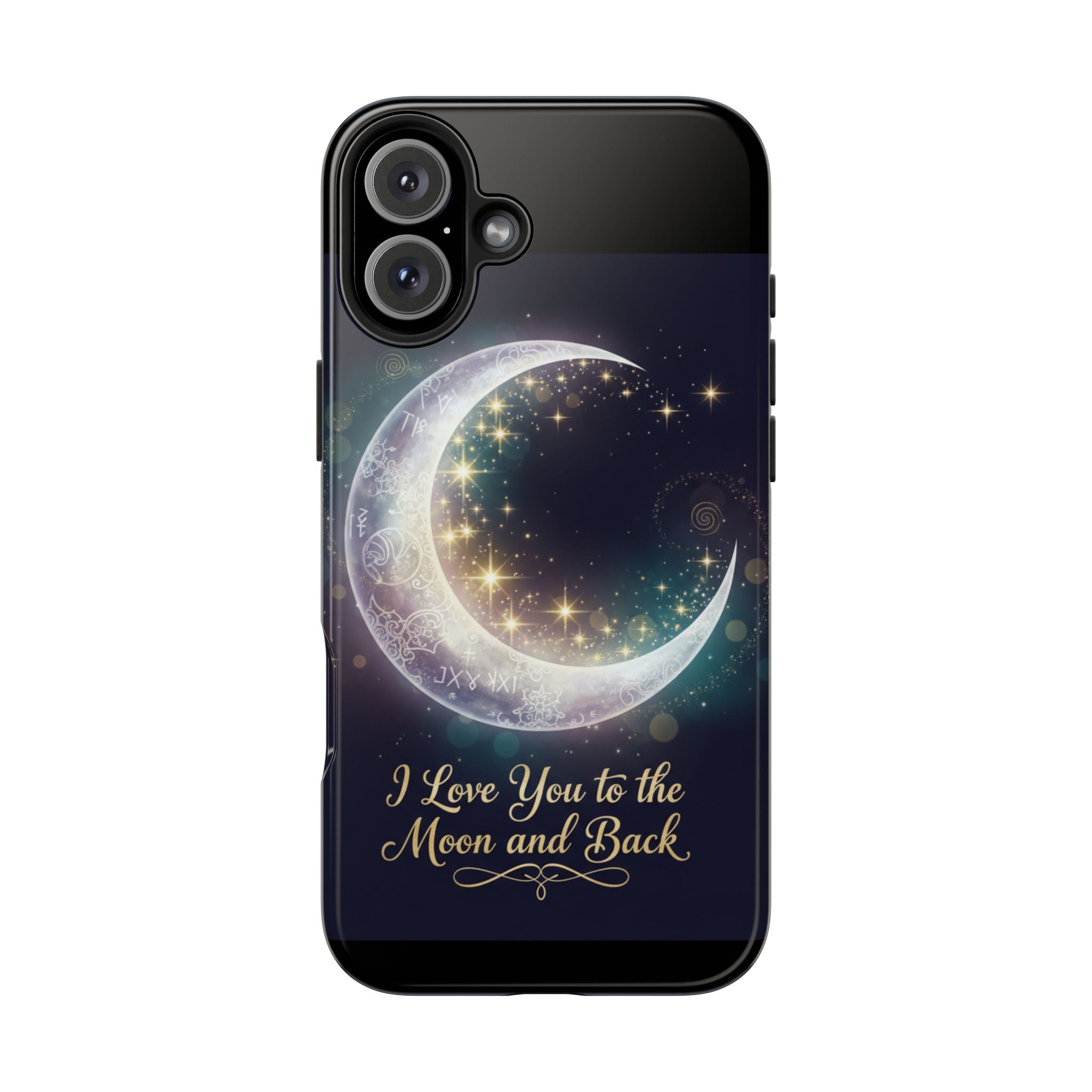I Love You to the Moon and Back iPhone Case | Moon and Stars Tough Case