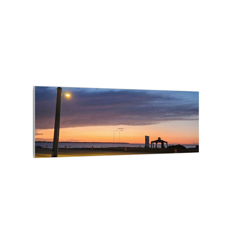 Sunset Pier Silhouette Canvas | Stretched Matte Wall Art