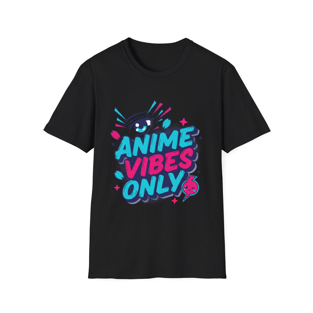 Anime Vibes Only T-Shirt | Retro Neon Anime Eye Design