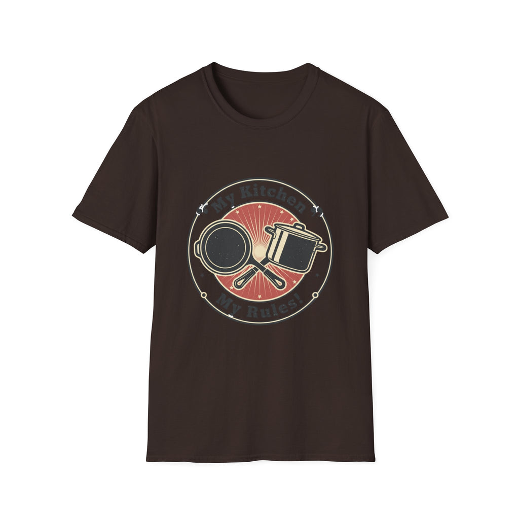My Kitchen My Rules T-Shirt — Funny Cook/Pan and Pot Graphic Tee