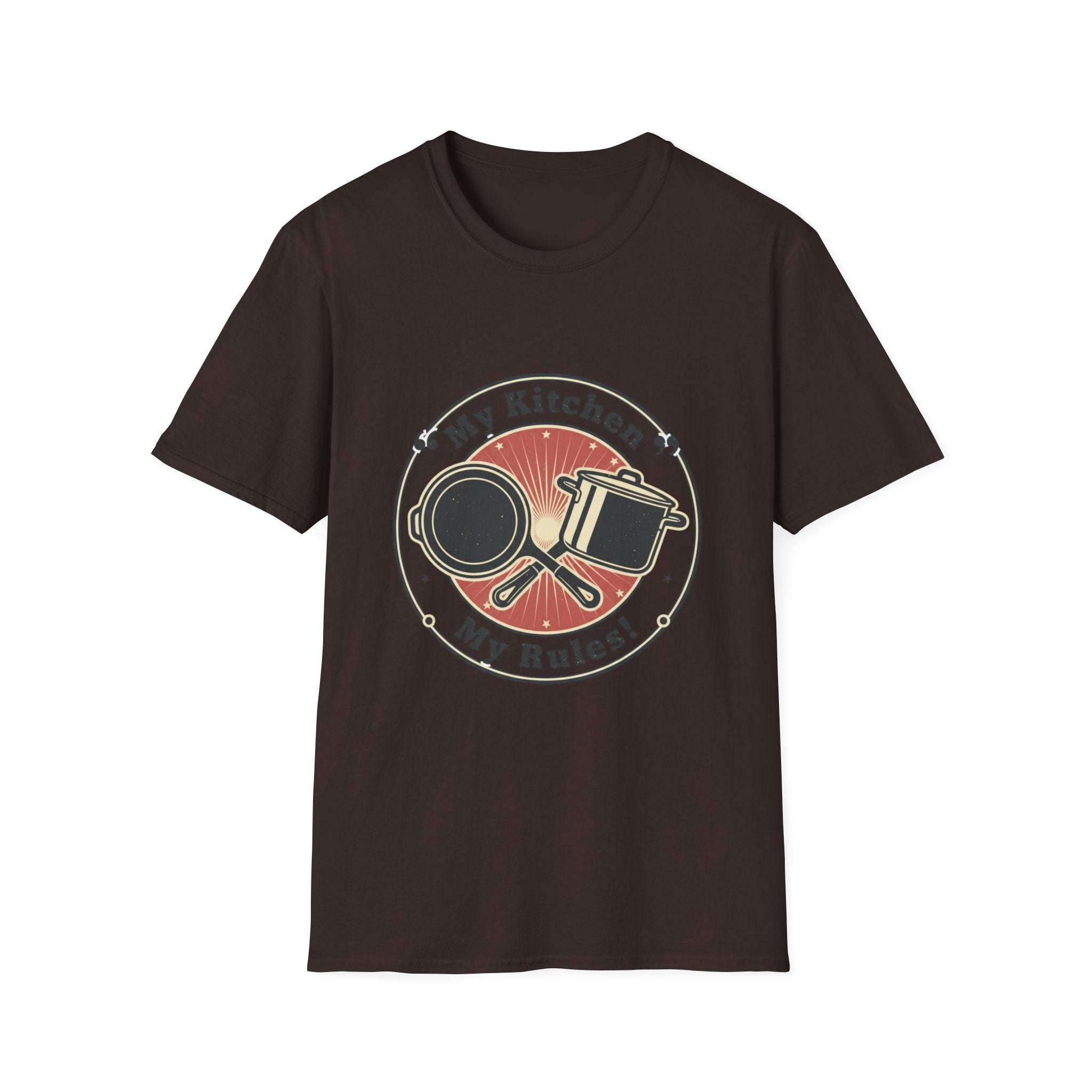 My Kitchen My Rules T-Shirt — Funny Cook/Pan and Pot Graphic Tee