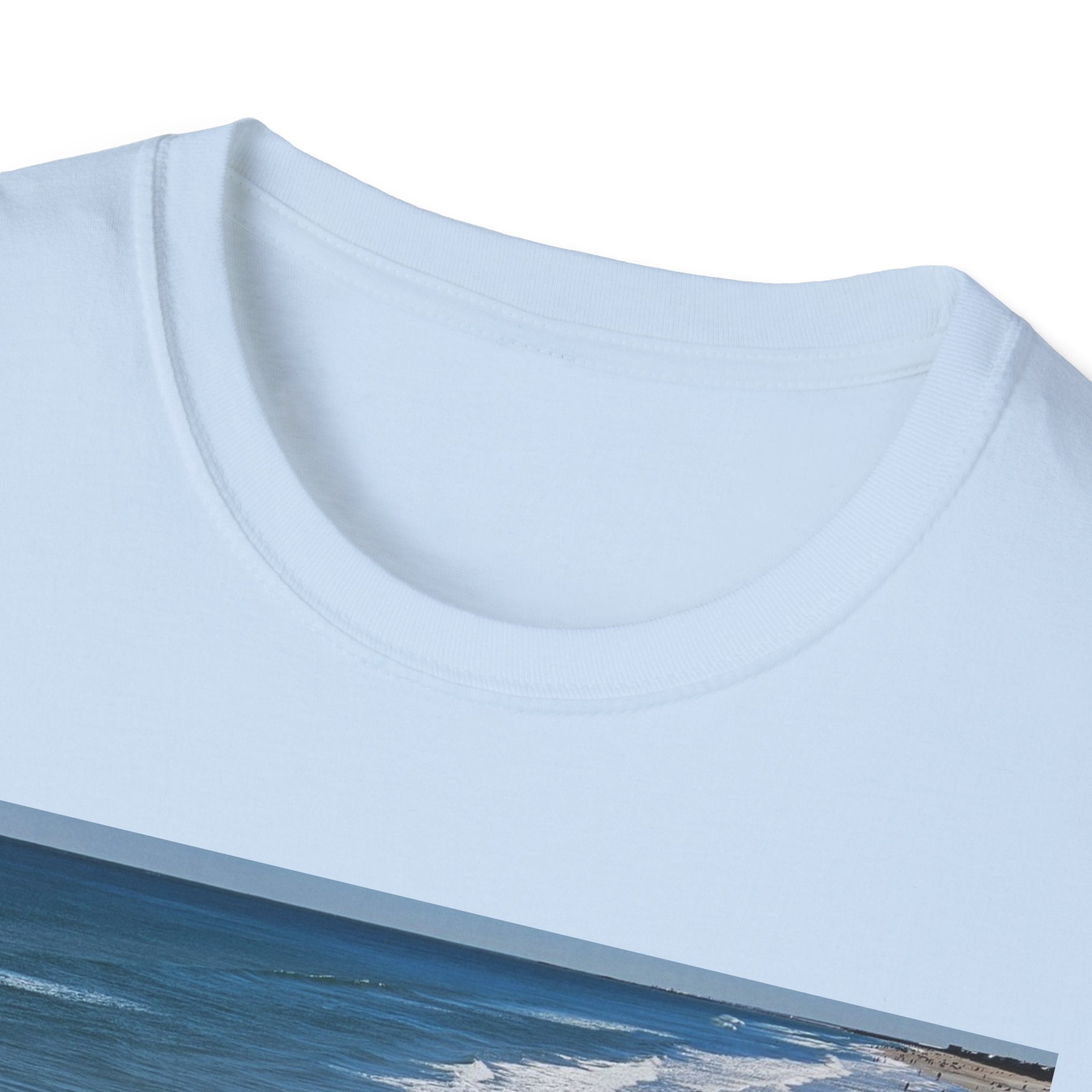 Beach Waves Photo T-Shirt — Coastal Ocean Surf Graphic Tee