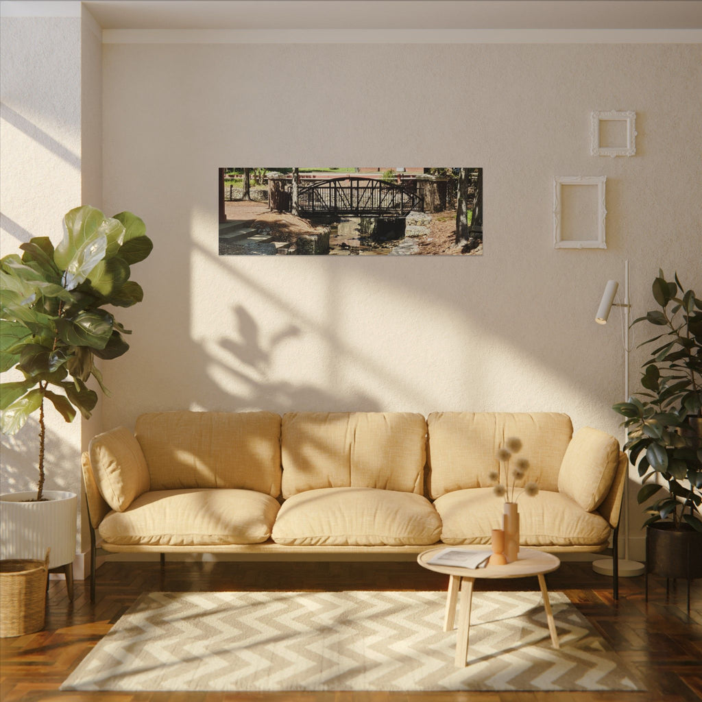 Park Footbridge Photograph Matte Canvas | Stretched Wall Art