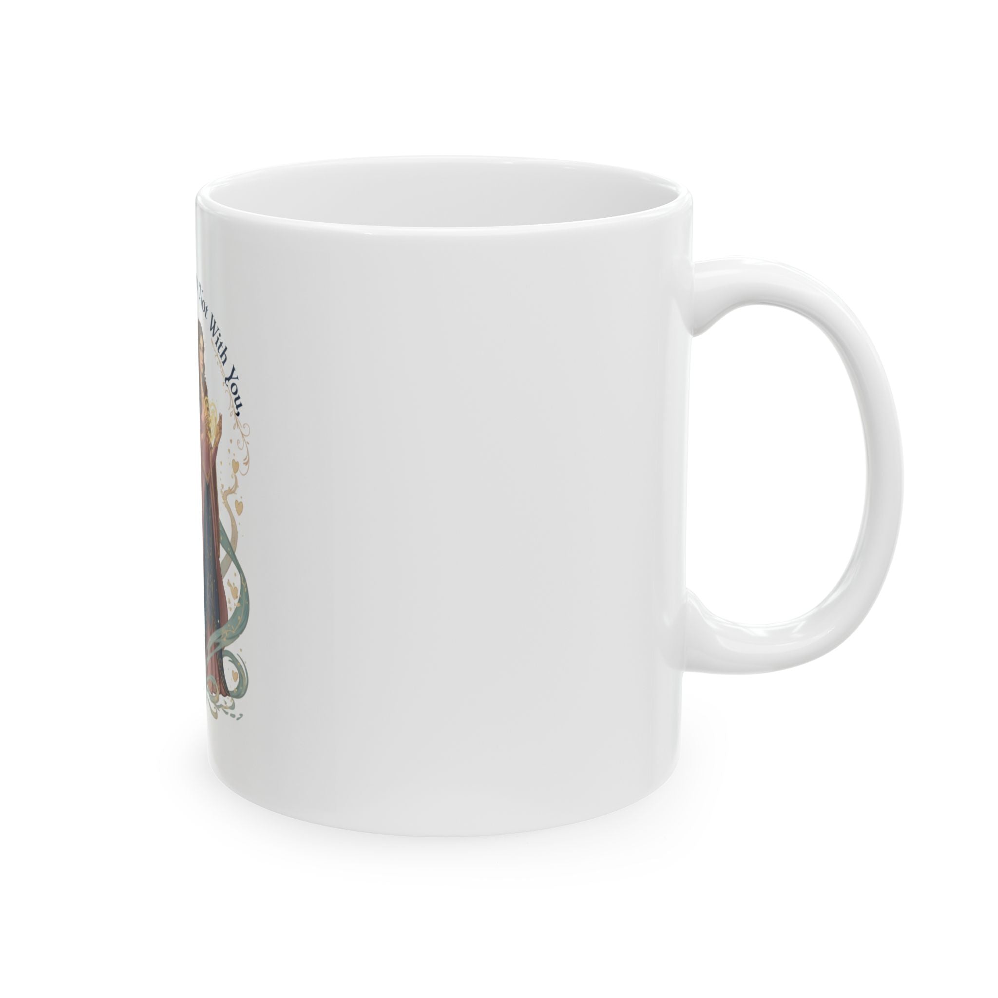 I Will Fight For You, Not With You Illustration Mug