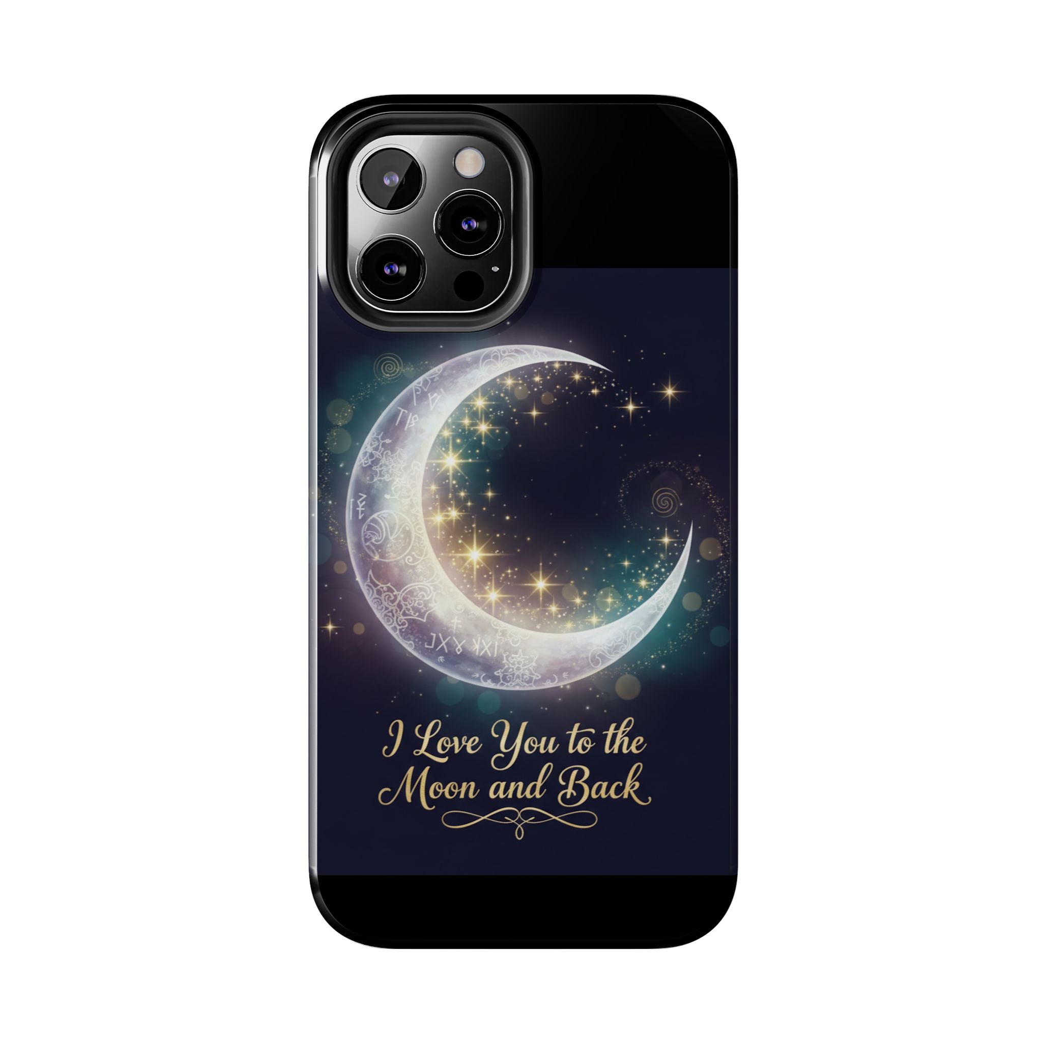 I Love You to the Moon and Back iPhone Case | Moon and Stars Tough Case