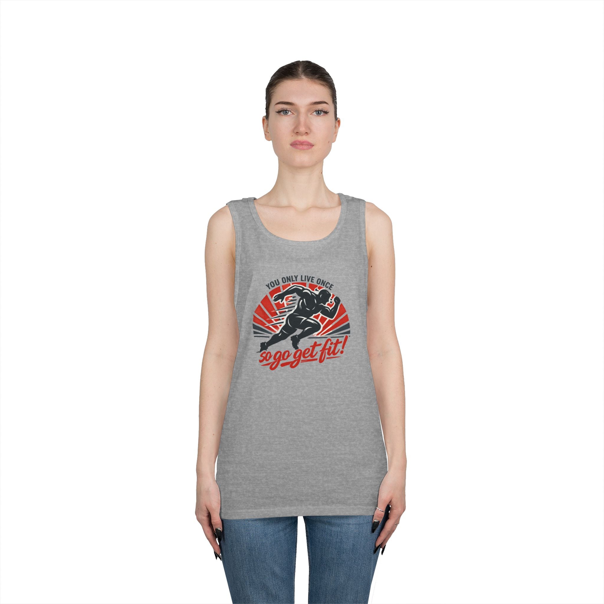 You Only Live Once So Go Get Fit tank top | Fitness Motivational Workout Tee