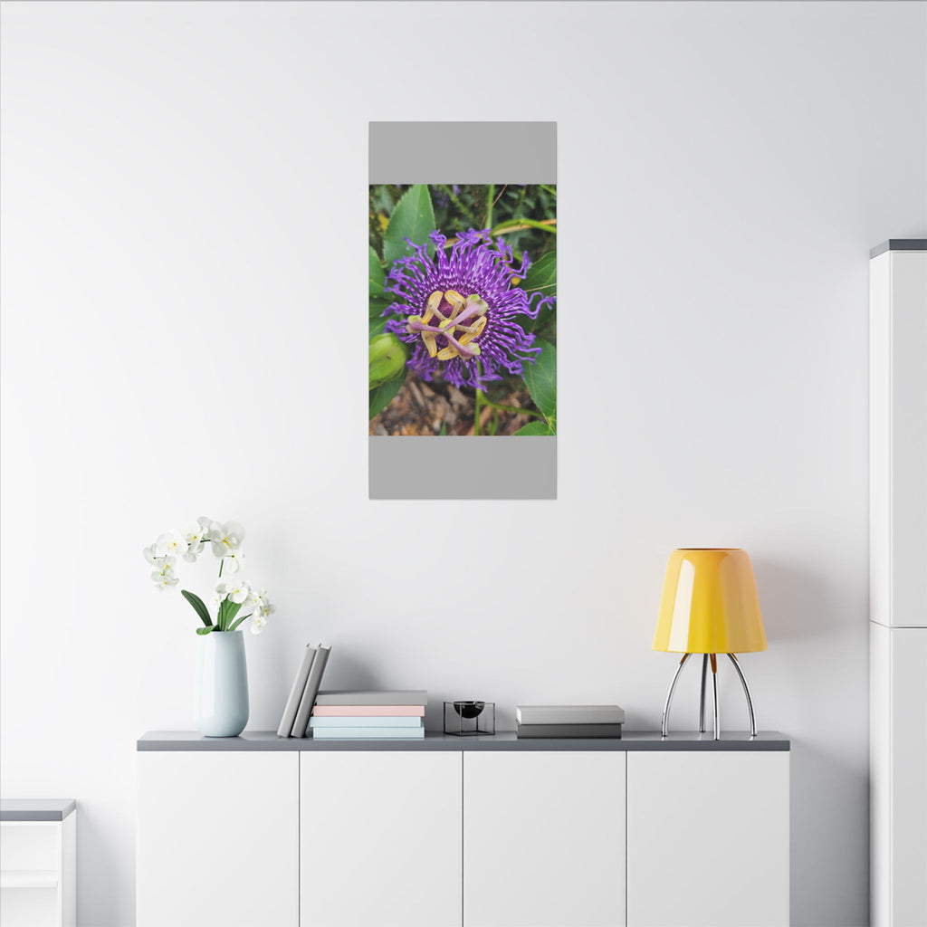 Purple Passionflower Botanical Canvas