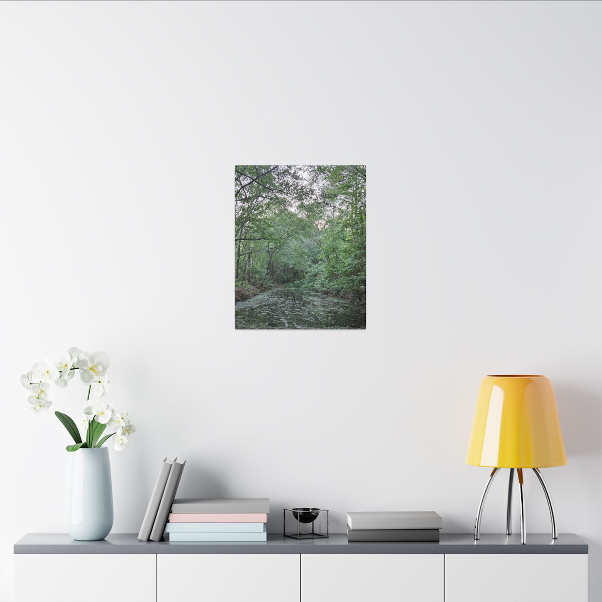 Mossy Pond Canvas Matte Stretched Wall Art