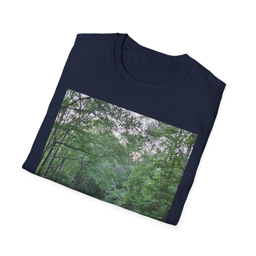 Mossy Pond T‑Shirt — Serene Green Nature Photography Tee