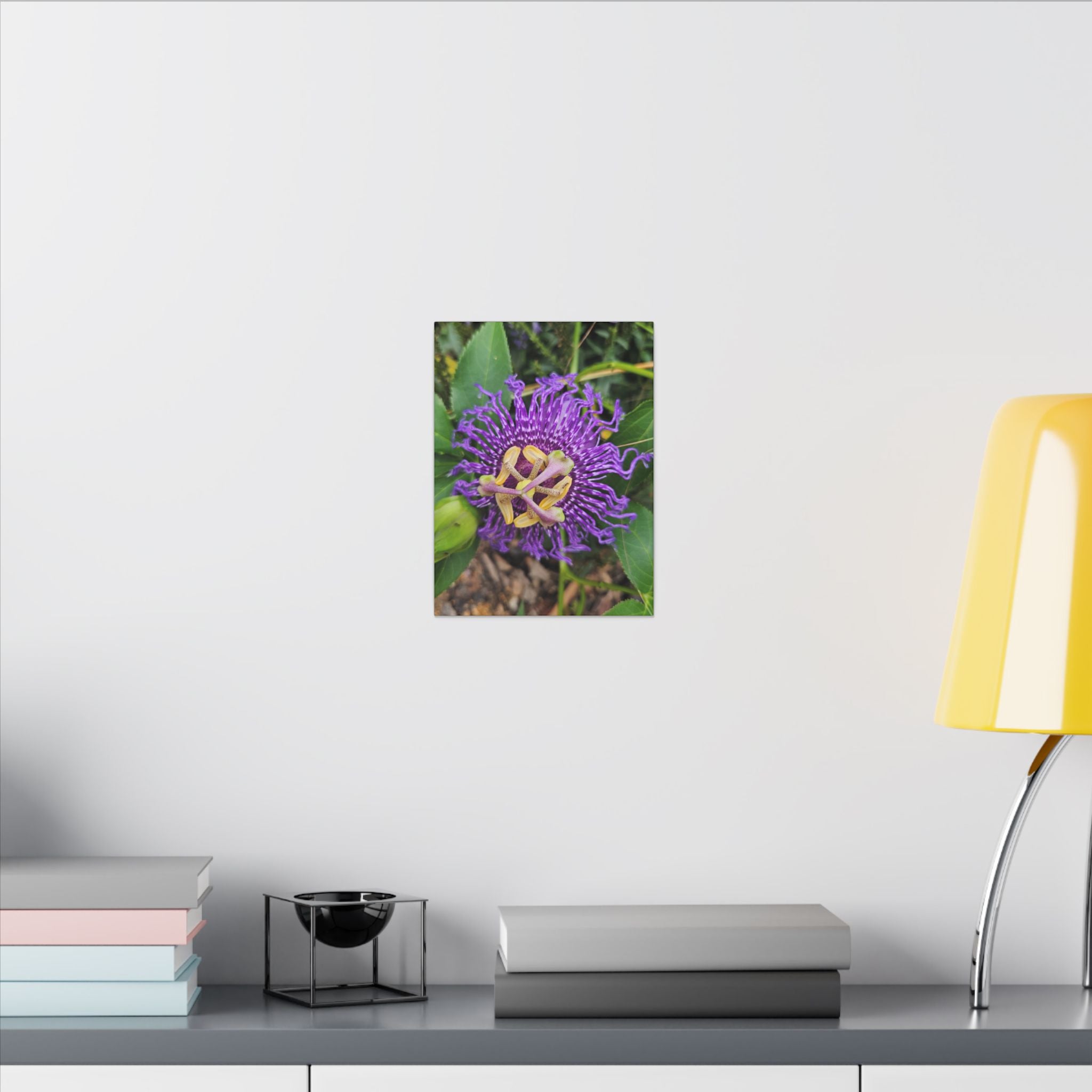 Purple Passionflower Botanical Canvas