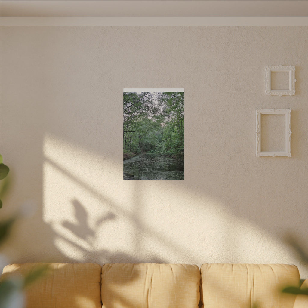 Mossy Pond Canvas Matte Stretched Wall Art