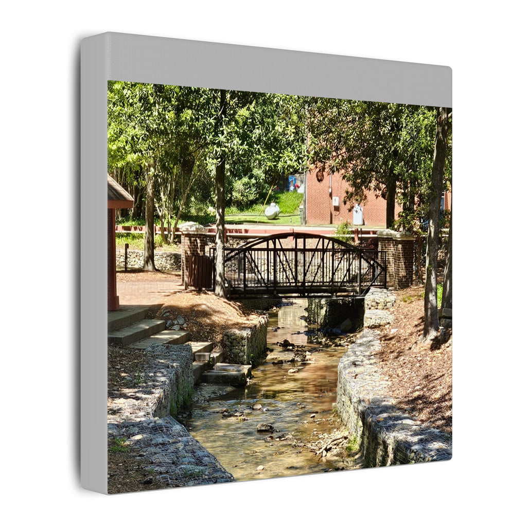 Park Footbridge Photograph Matte Canvas | Stretched Wall Art