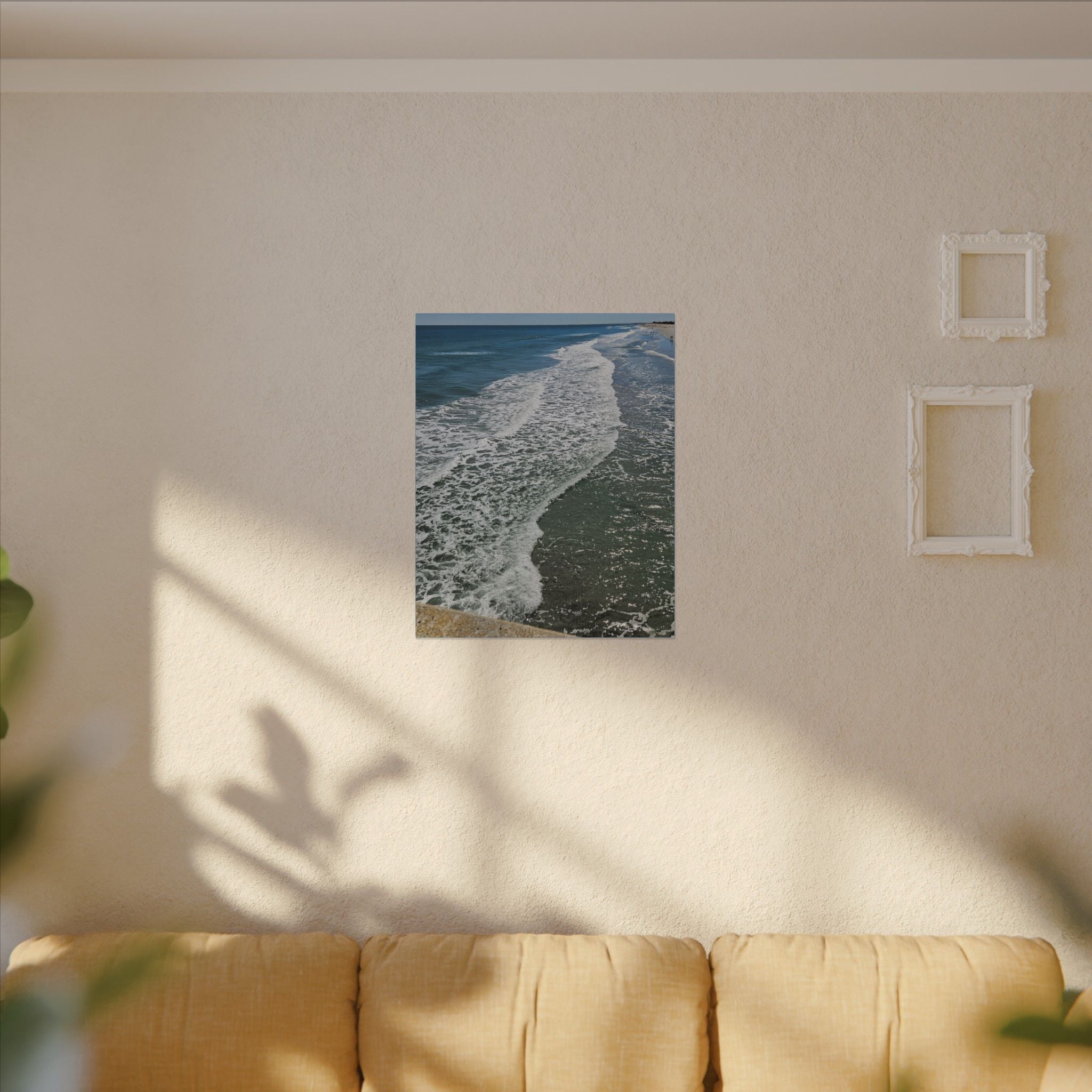 Ocean Shoreline Waves Canvas