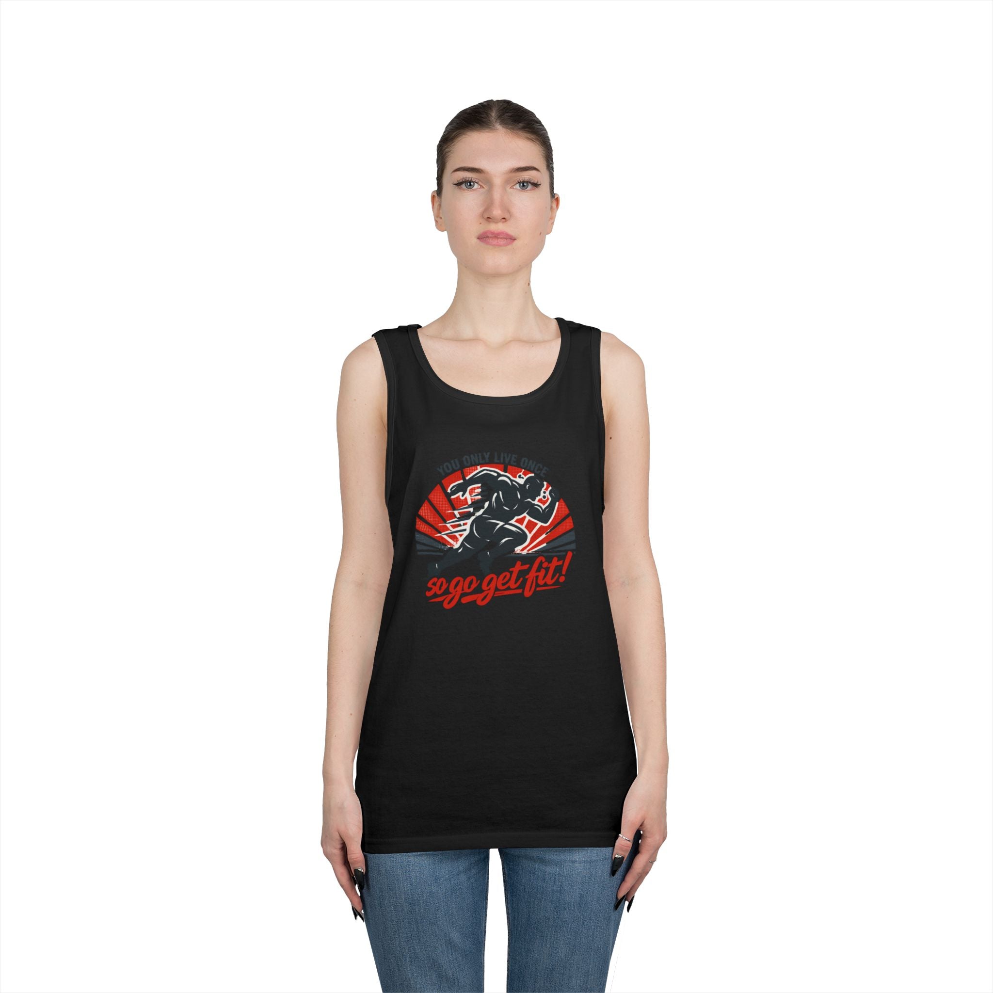 You Only Live Once So Go Get Fit tank top | Fitness Motivational Workout Tee