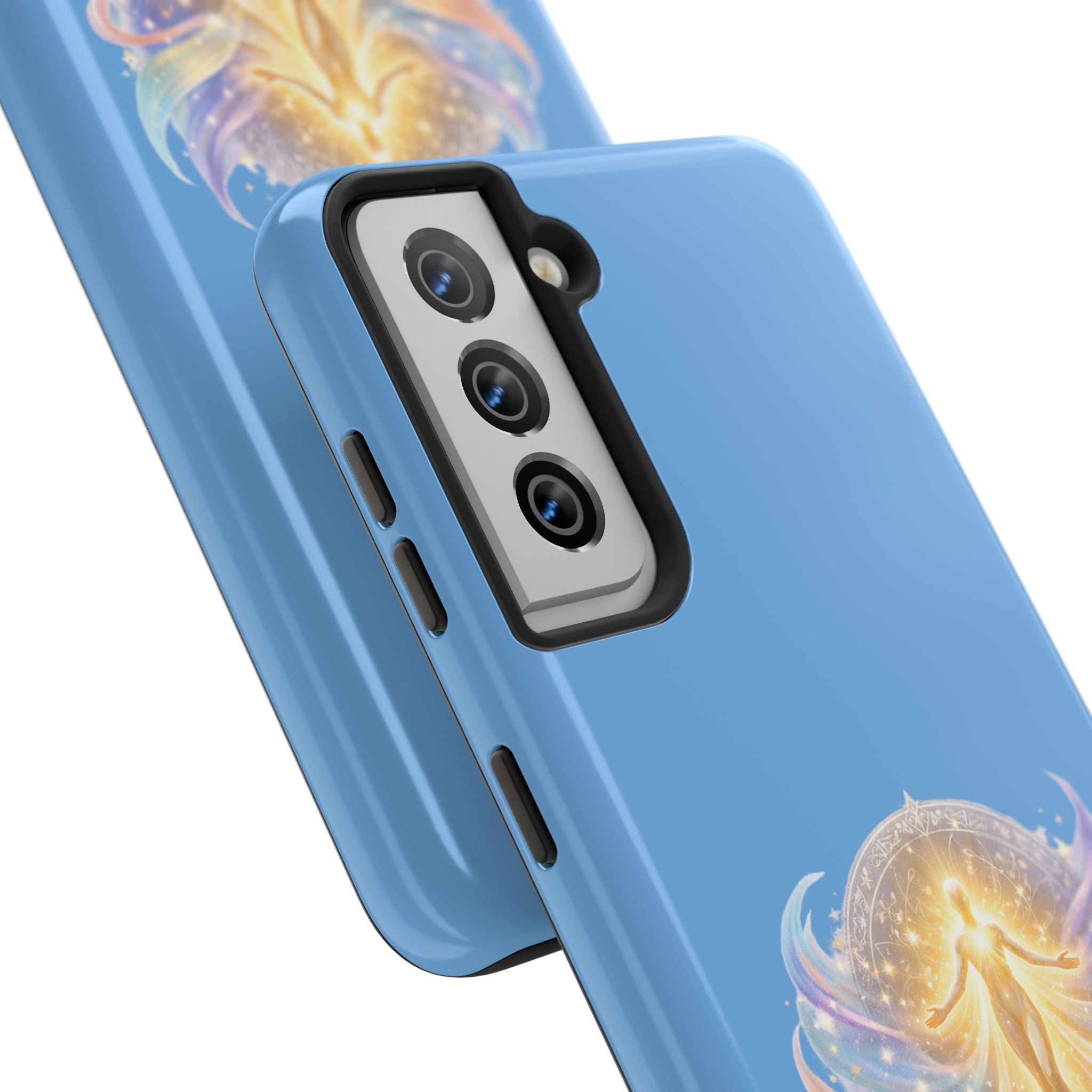 Positive Attracts Positive angel artwork Phone Case | inspirational spiritual design