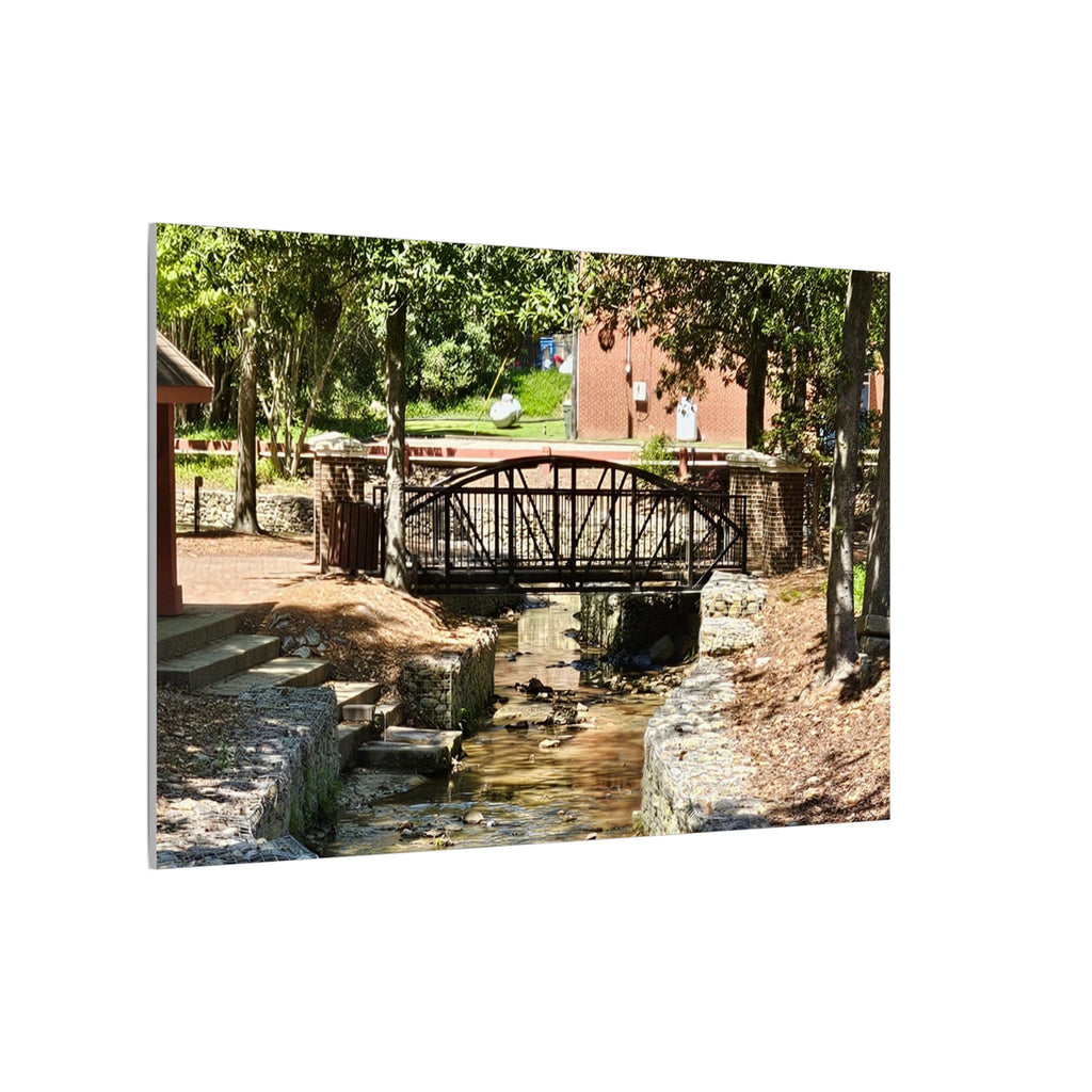 Park Footbridge Photograph Matte Canvas | Stretched Wall Art