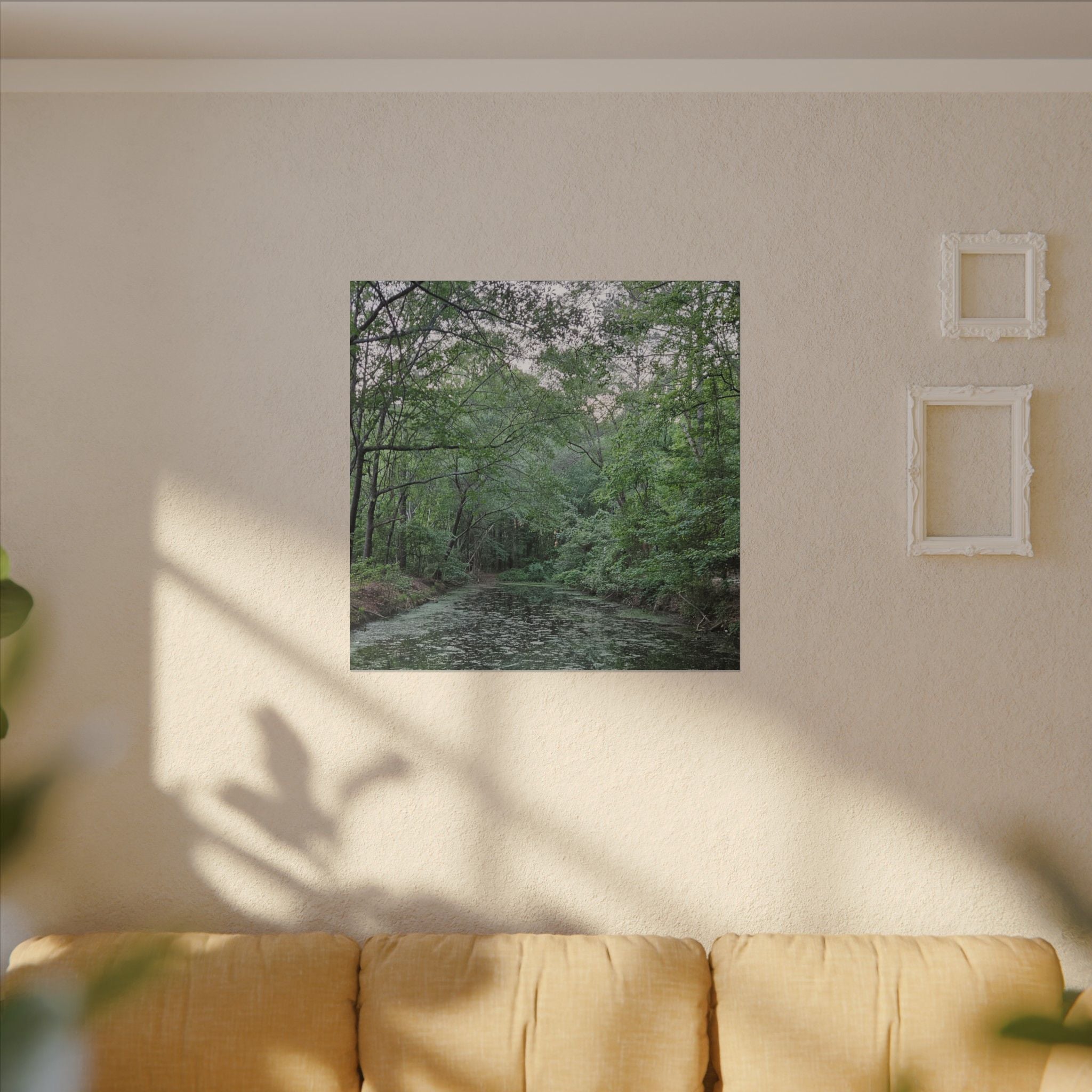 Mossy Pond Canvas Matte Stretched Wall Art