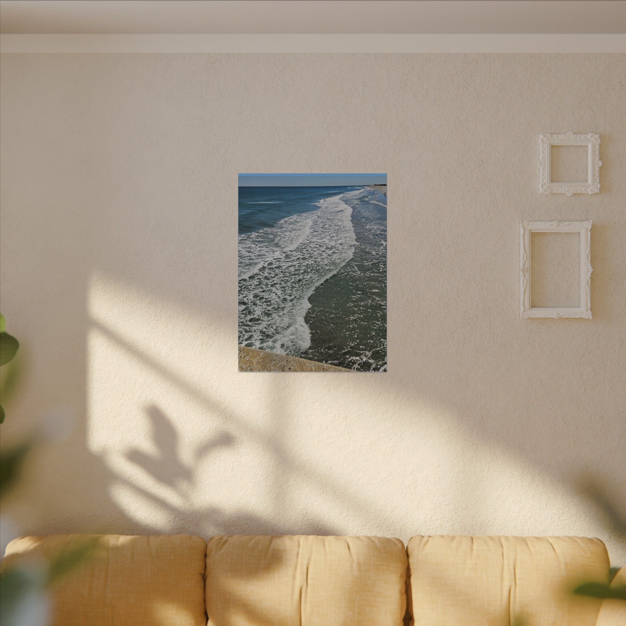 Ocean Shoreline Waves Canvas