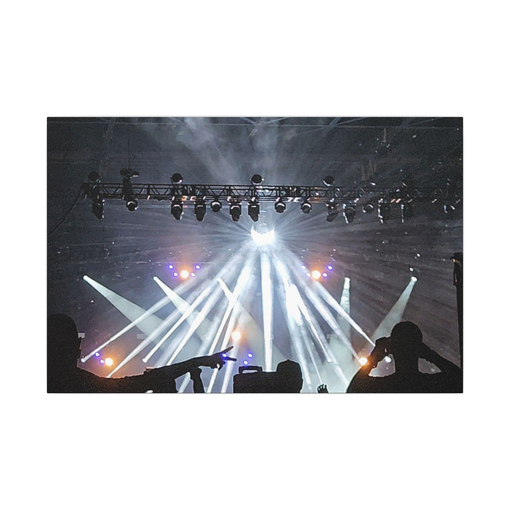 Concert Stage Lights Canvas, Matte Stretched Wall Art | Live Music