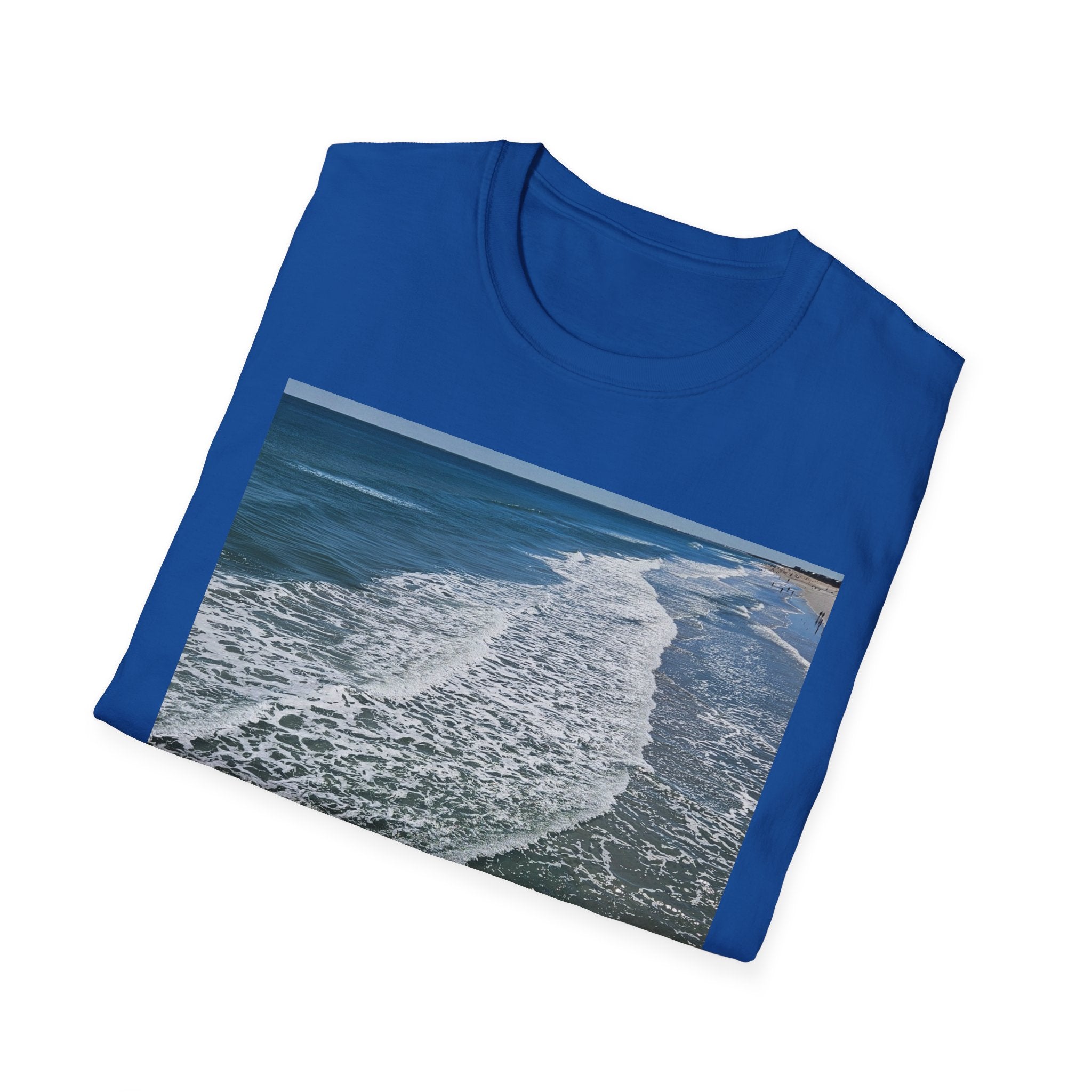 Beach Waves Photo T-Shirt — Coastal Ocean Surf Graphic Tee