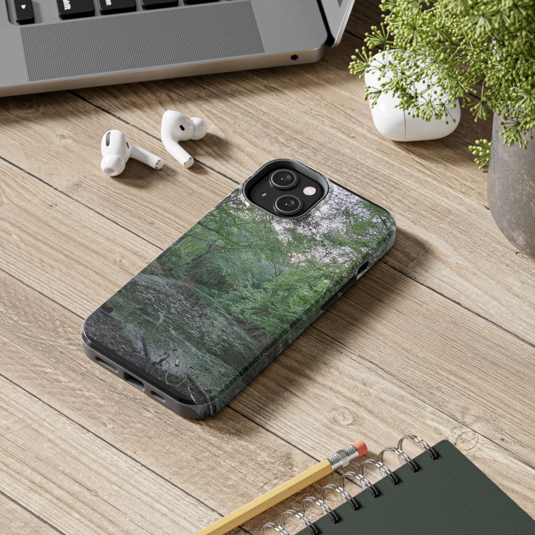 Mossy Pond Phone Case | Nature Landscape Waterproof