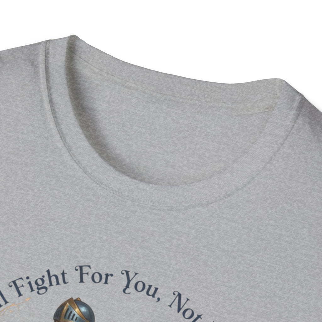 I Will Fight For You, Not With You Illustration T-Shirt | Fantasy Couple, Viper Motif
