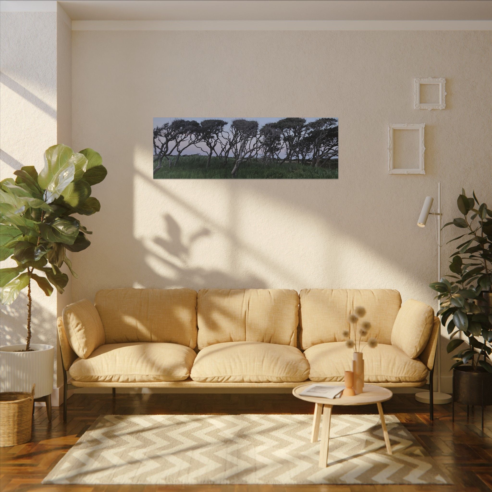 Coastal Windblown Trees Canvas
