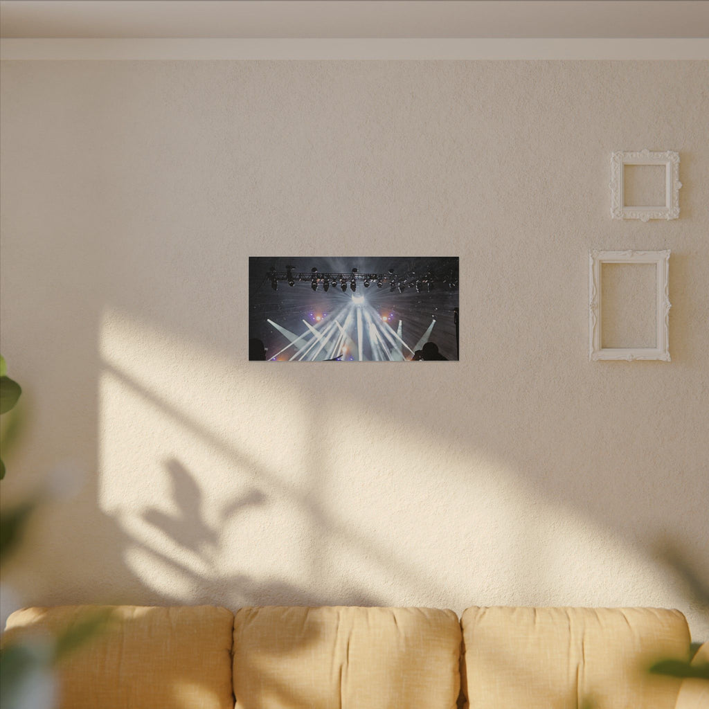 Concert Stage Lights Canvas, Matte Stretched Wall Art | Live Music