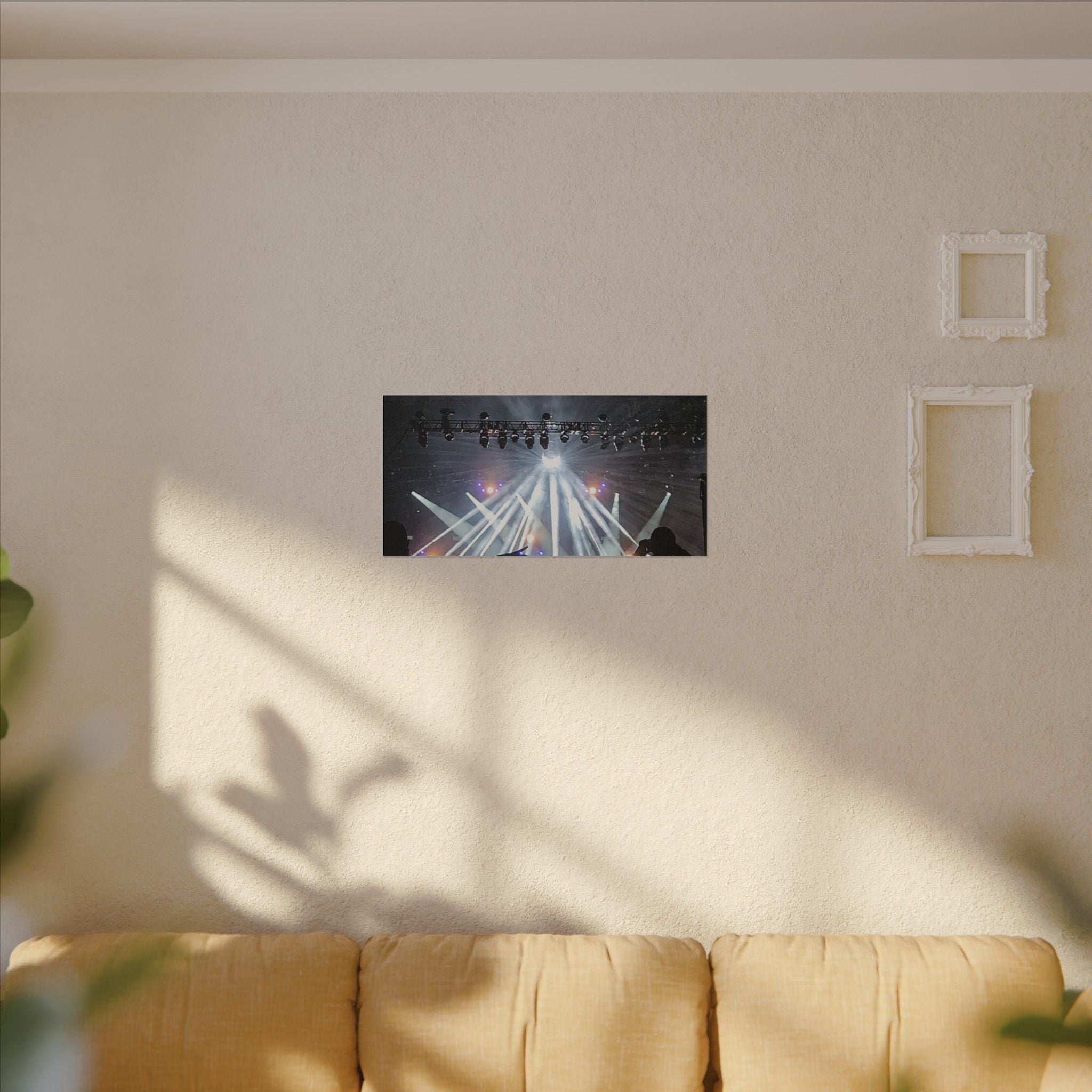 Concert Stage Lights Canvas, Matte Stretched Wall Art | Live Music