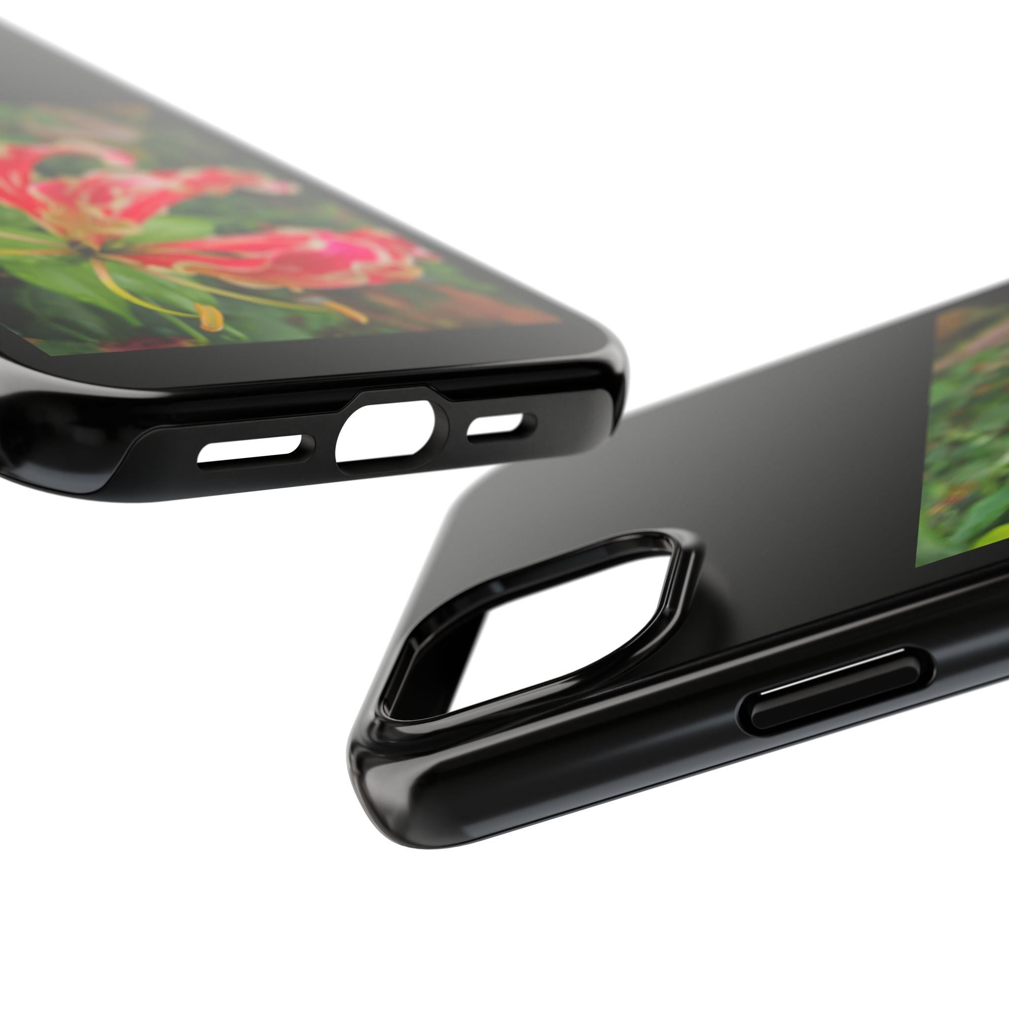Gloriosa Lily Tough Phone Case | Red Tropical Flower Phone Case