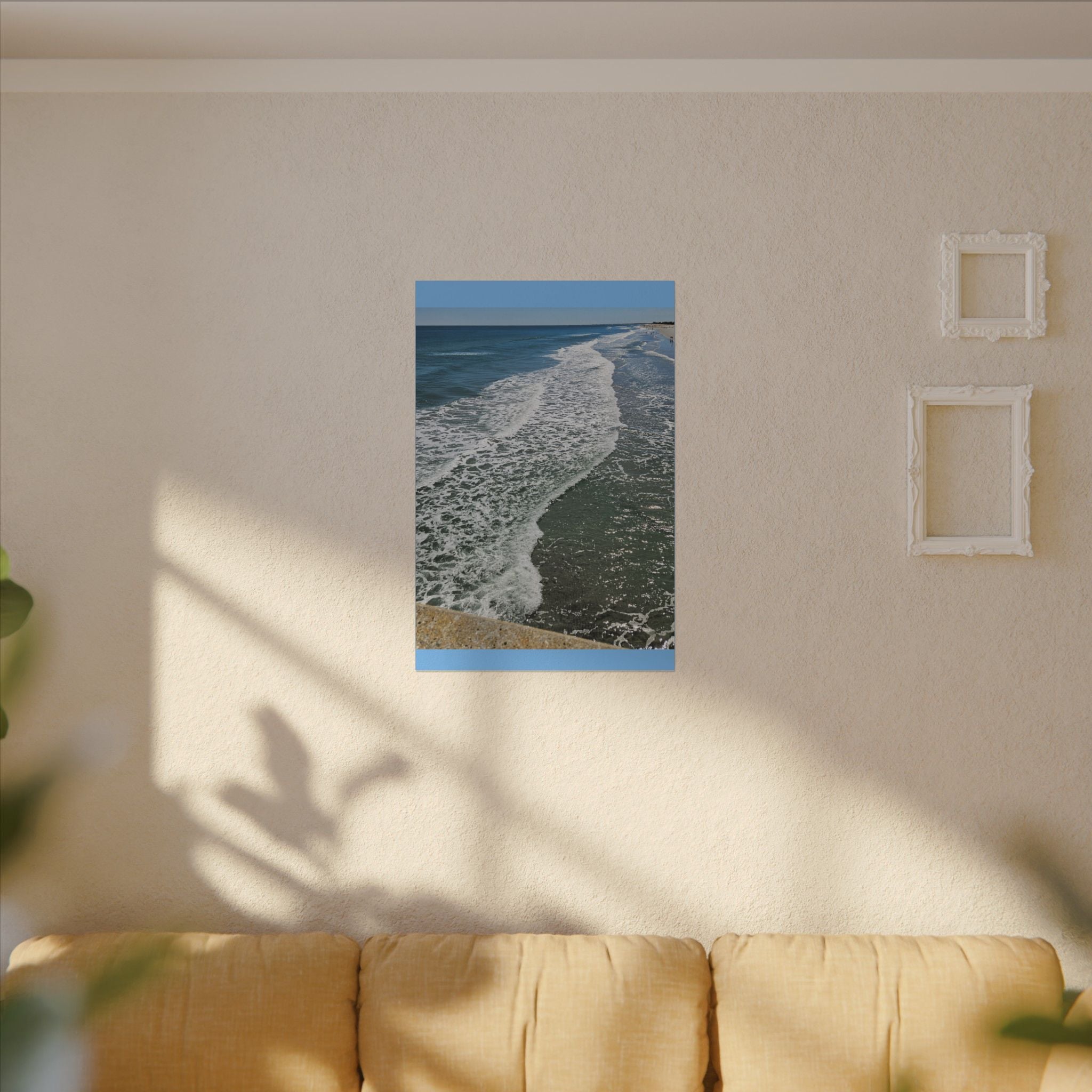 Ocean Shoreline Waves Canvas
