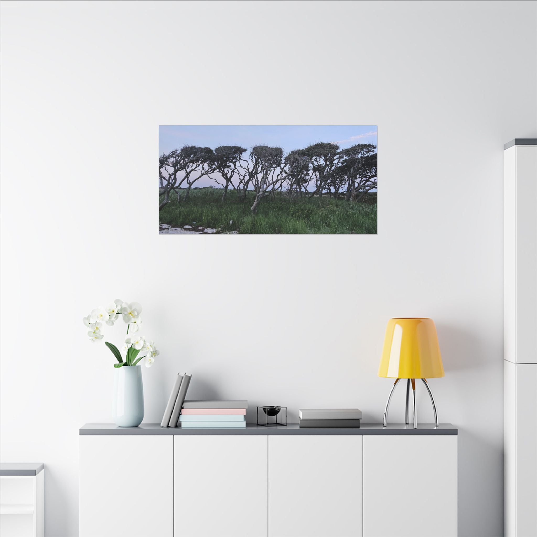 Coastal Windblown Trees Canvas