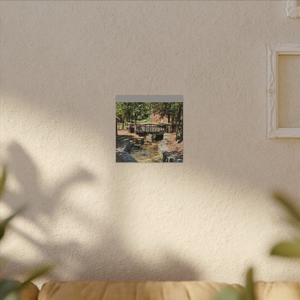 Park Footbridge Photograph Matte Canvas | Stretched Wall Art