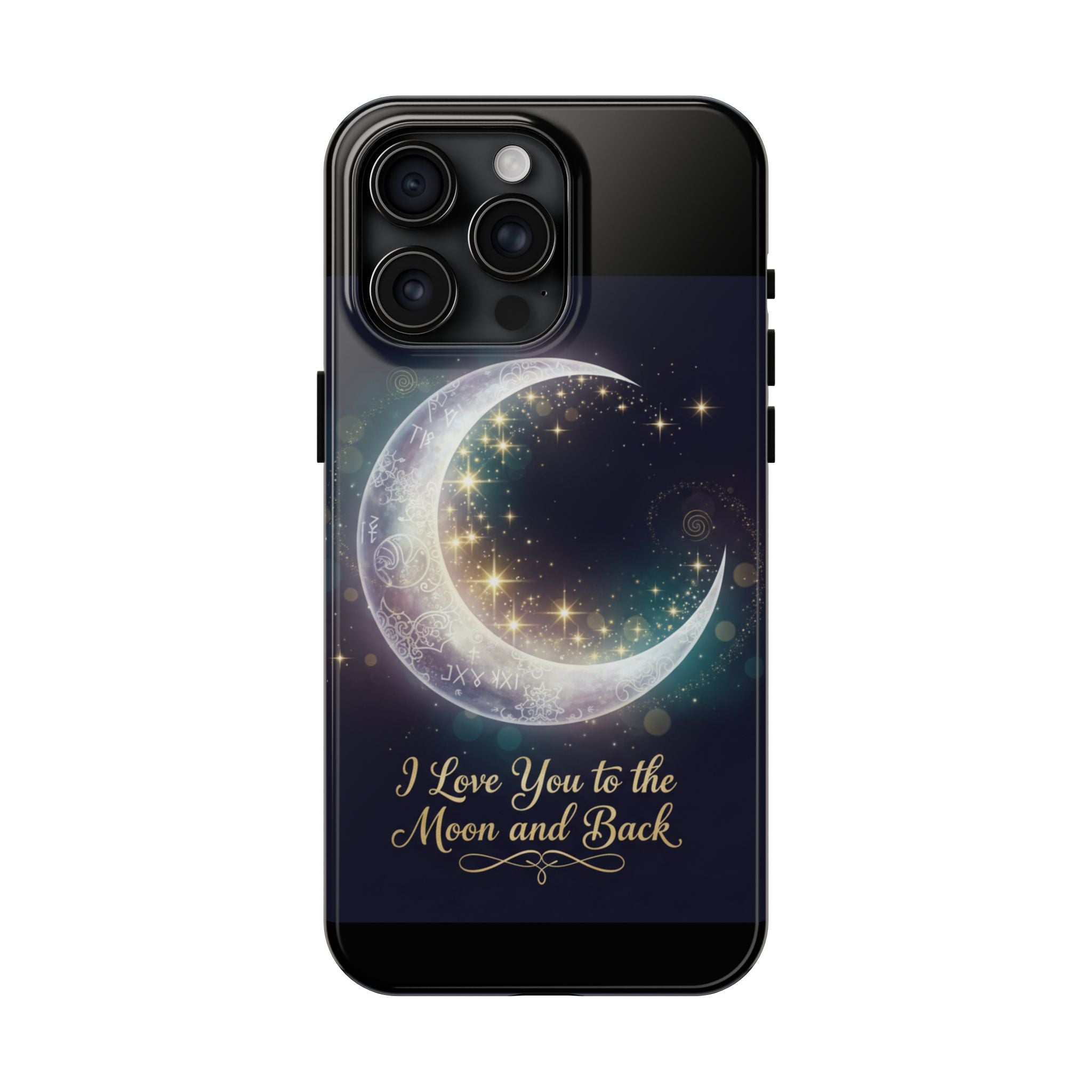 I Love You to the Moon and Back iPhone Case | Moon and Stars Tough Case