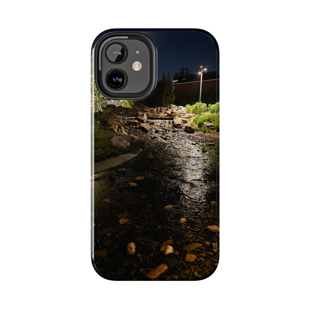 Night River Phone Case — Moody Outdoor Landscape Protective Cover