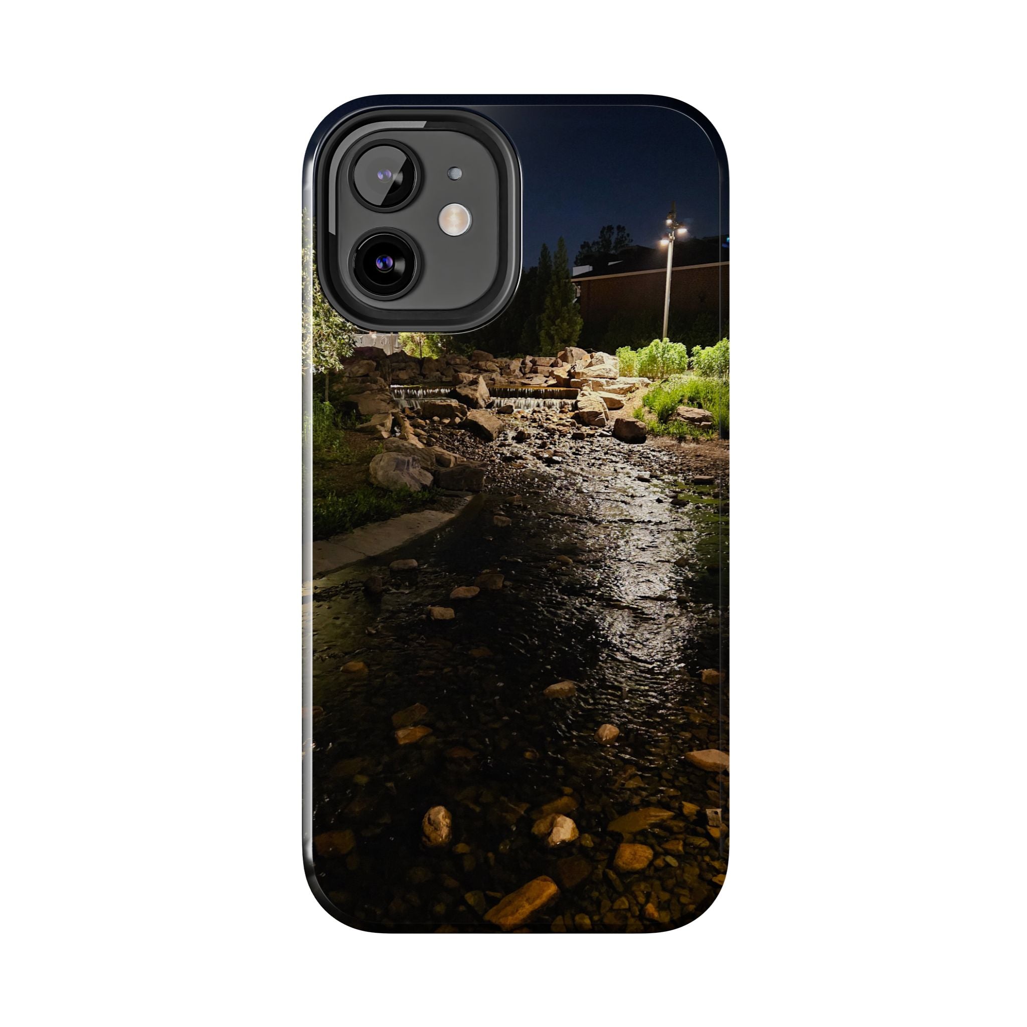 Night River Phone Case — Moody Outdoor Landscape Protective Cover