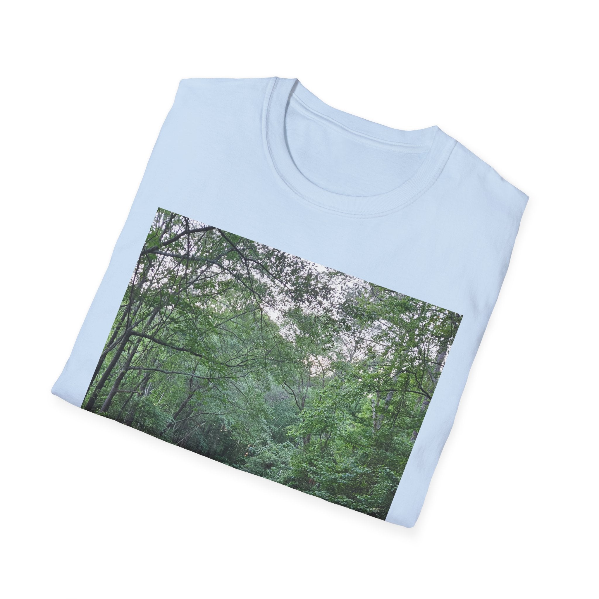 Mossy Pond T‑Shirt — Serene Green Nature Photography Tee