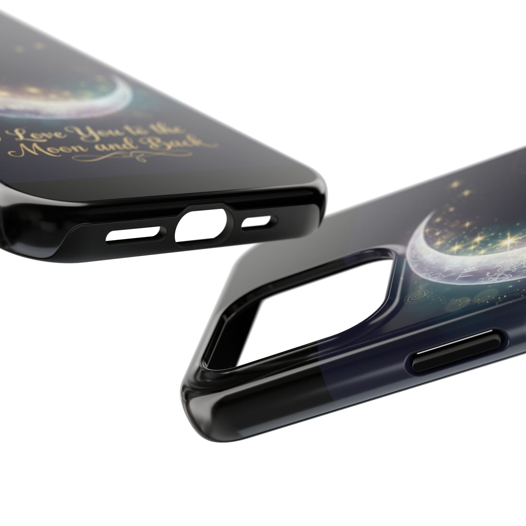 I Love You to the Moon and Back iPhone Case | Moon and Stars Tough Case