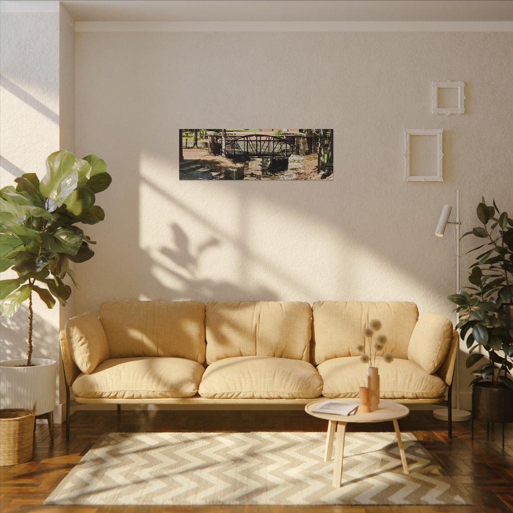 Park Footbridge Photograph Matte Canvas | Stretched Wall Art