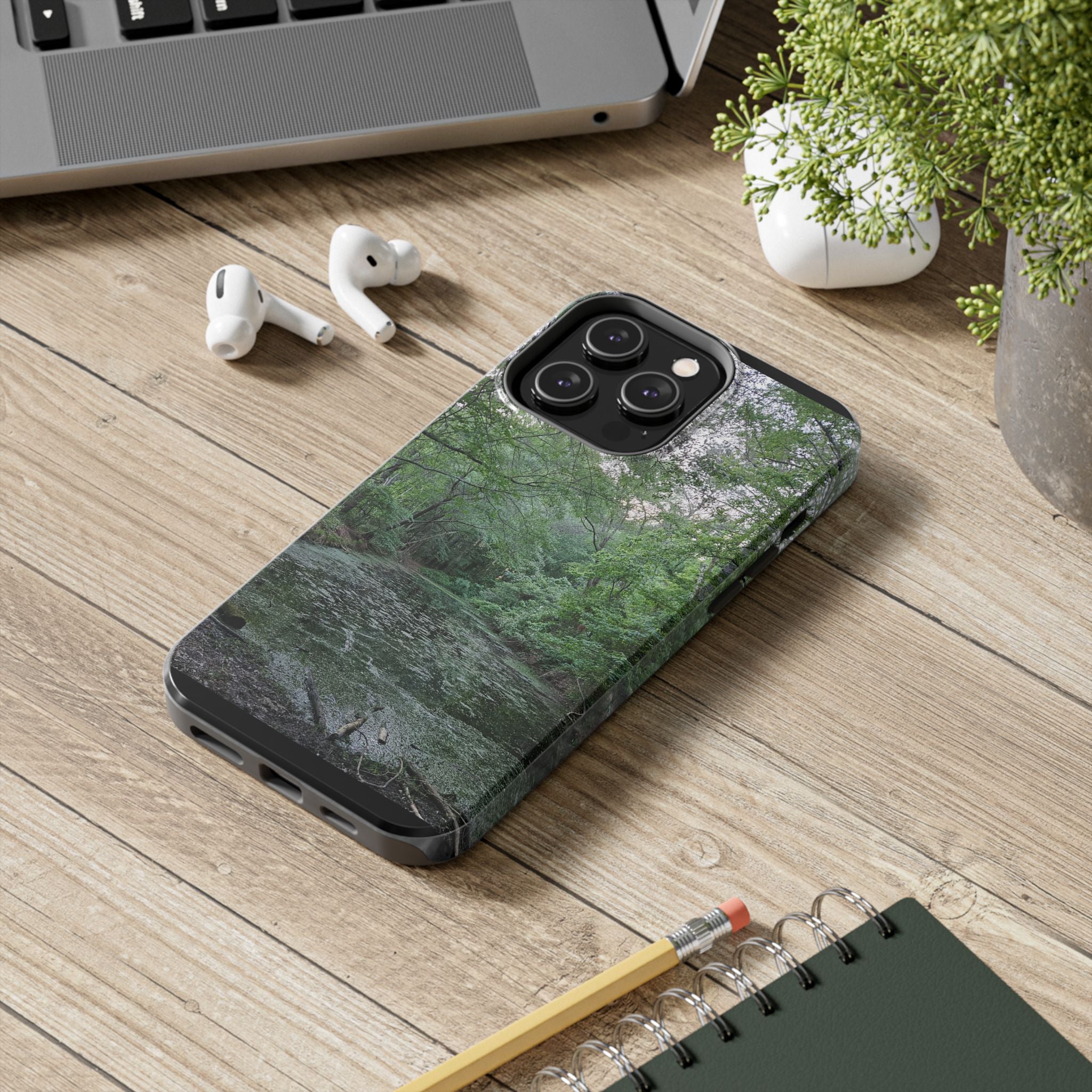 Mossy Pond Phone Case | Nature Landscape Waterproof