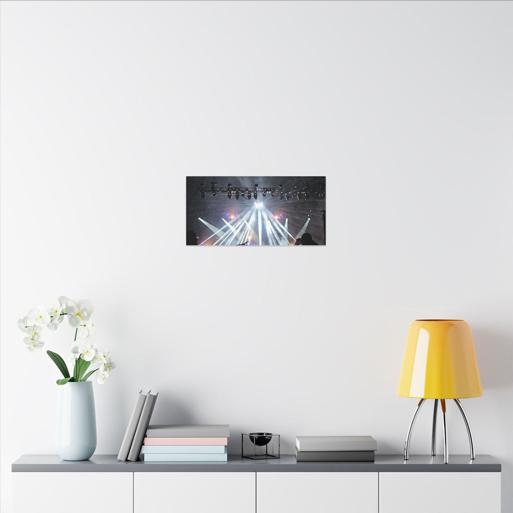 Concert Stage Lights Canvas, Matte Stretched Wall Art | Live Music
