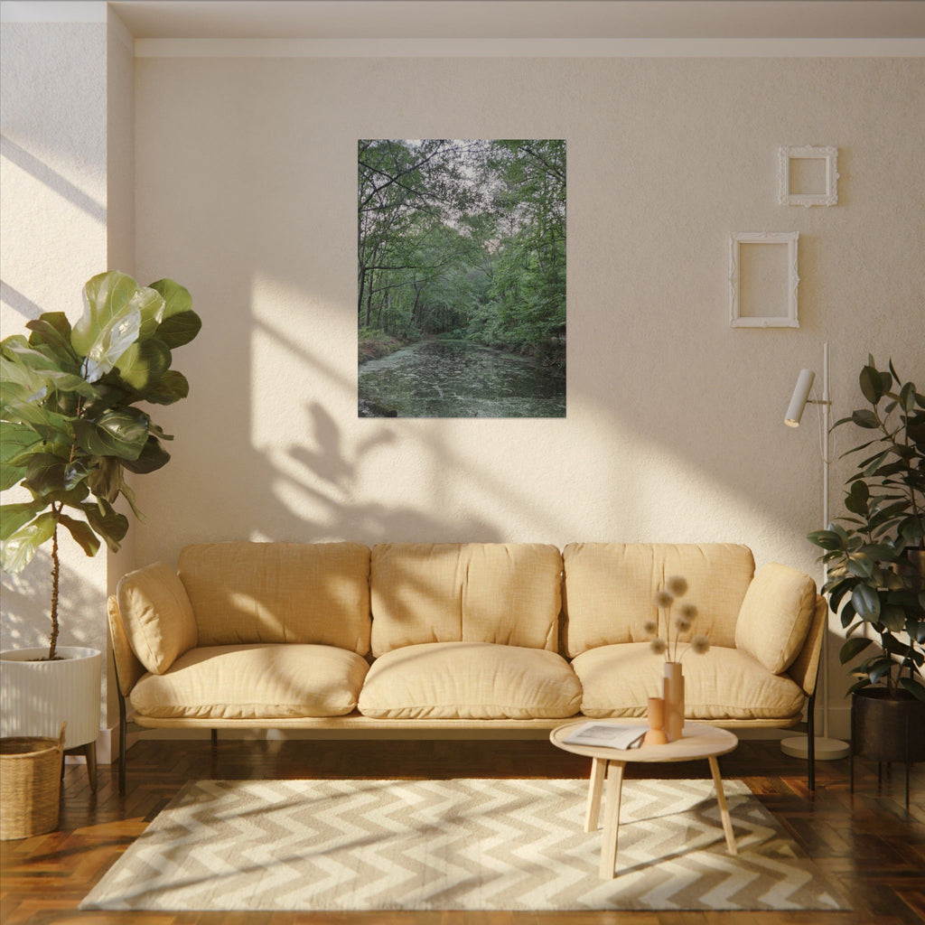 Mossy Pond Canvas Matte Stretched Wall Art