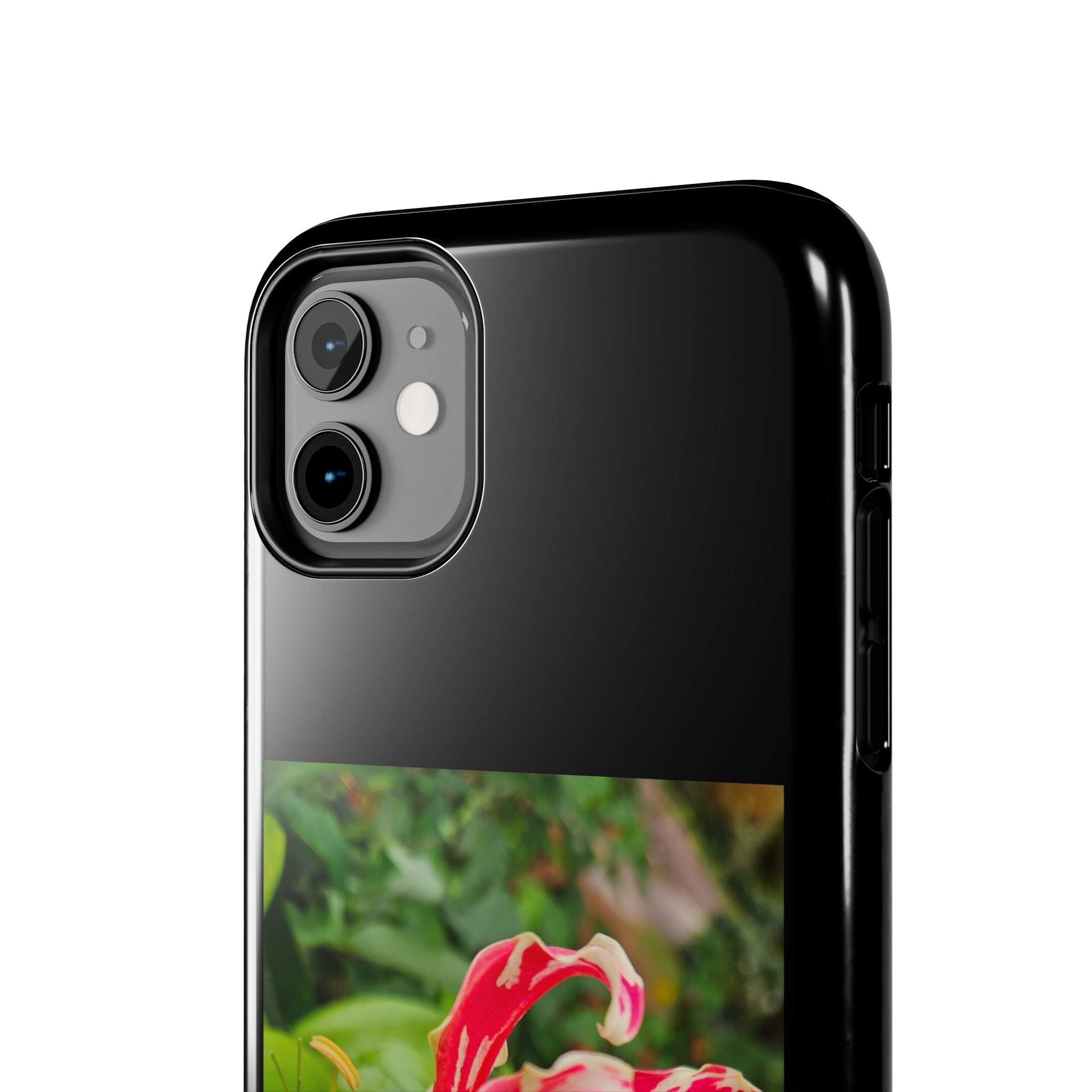 Gloriosa Lily Tough Phone Case | Red Tropical Flower Phone Case