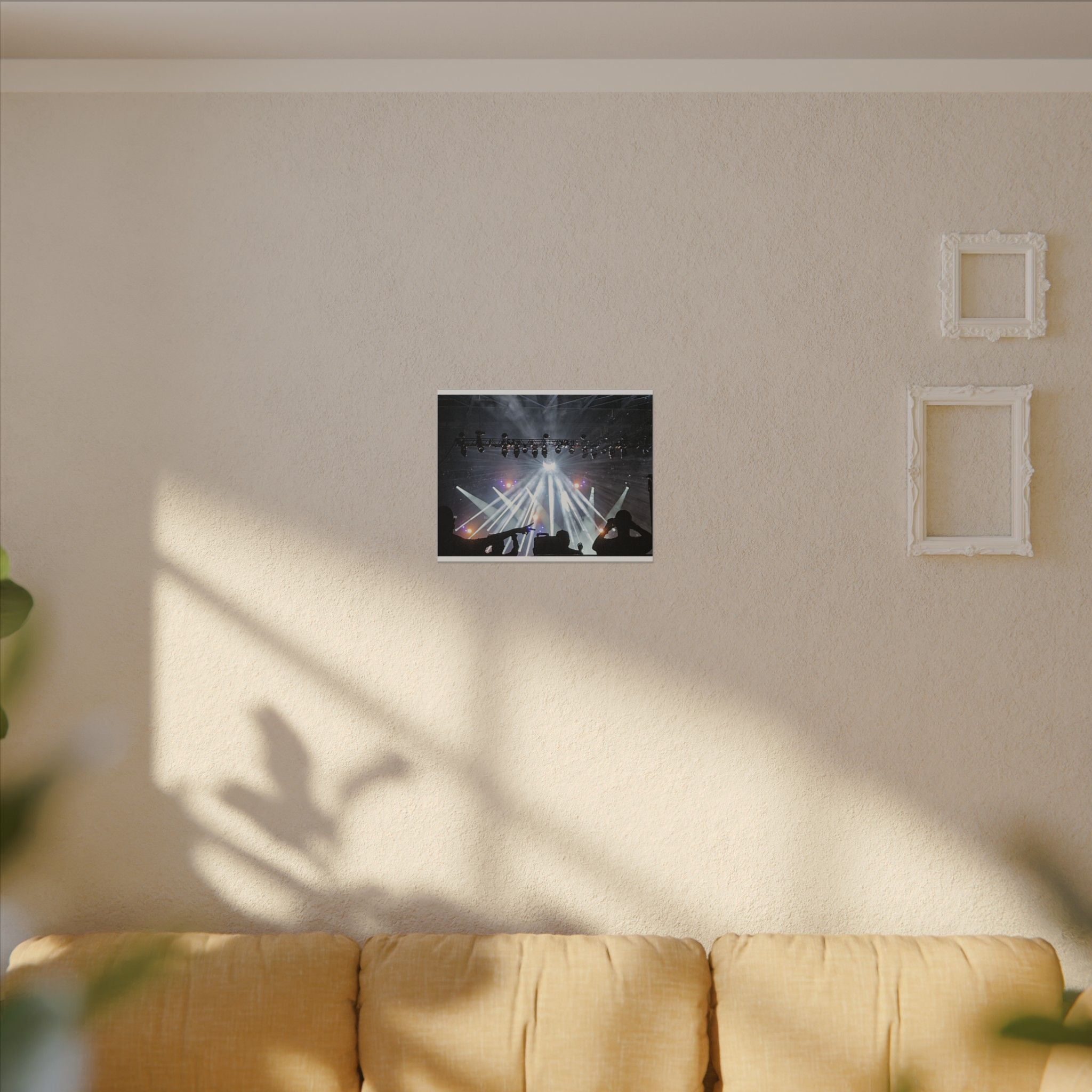 Concert Stage Lights Canvas, Matte Stretched Wall Art | Live Music